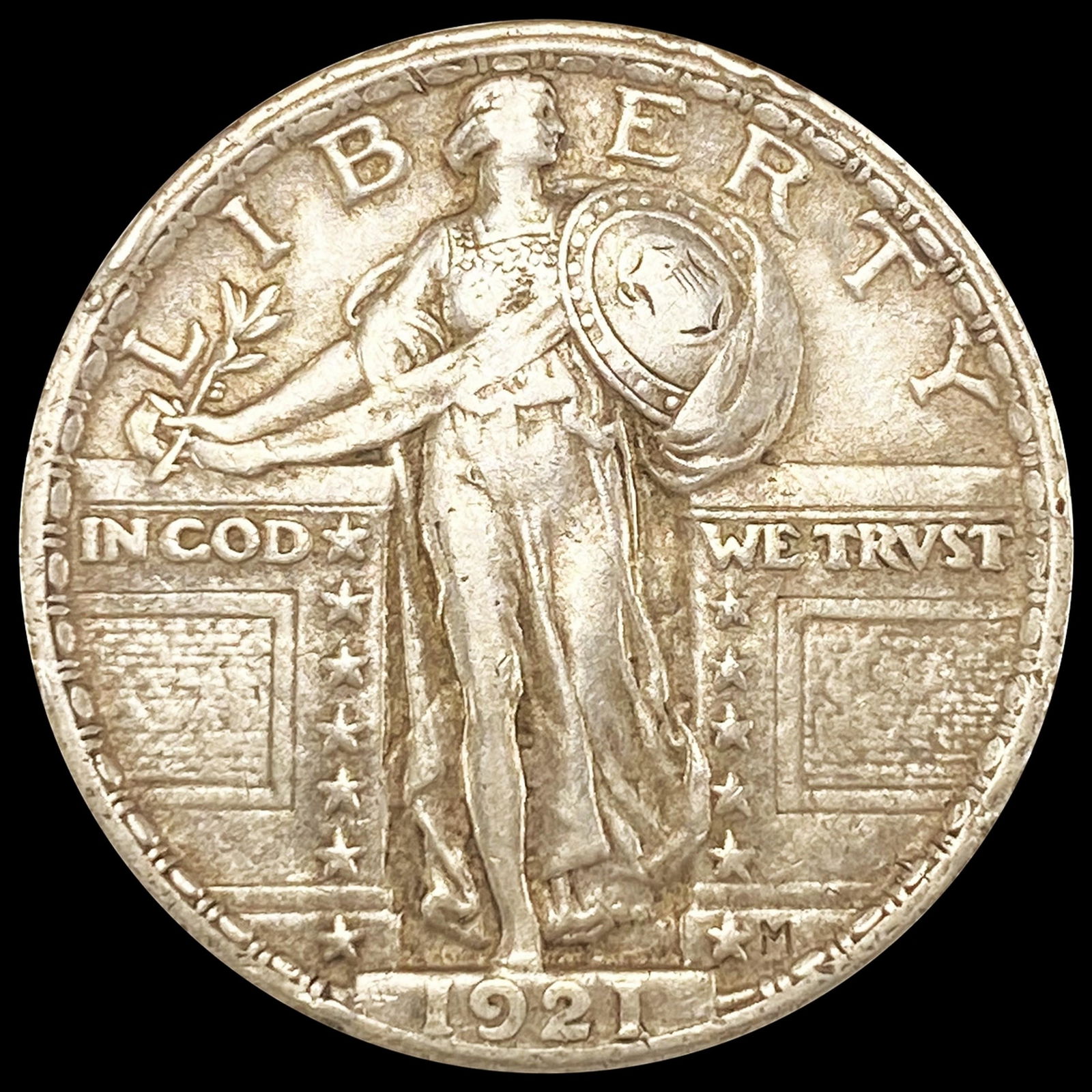 1921 Standing Liberty Quarter LIGHTLY CIRCULATED (1 of 2)