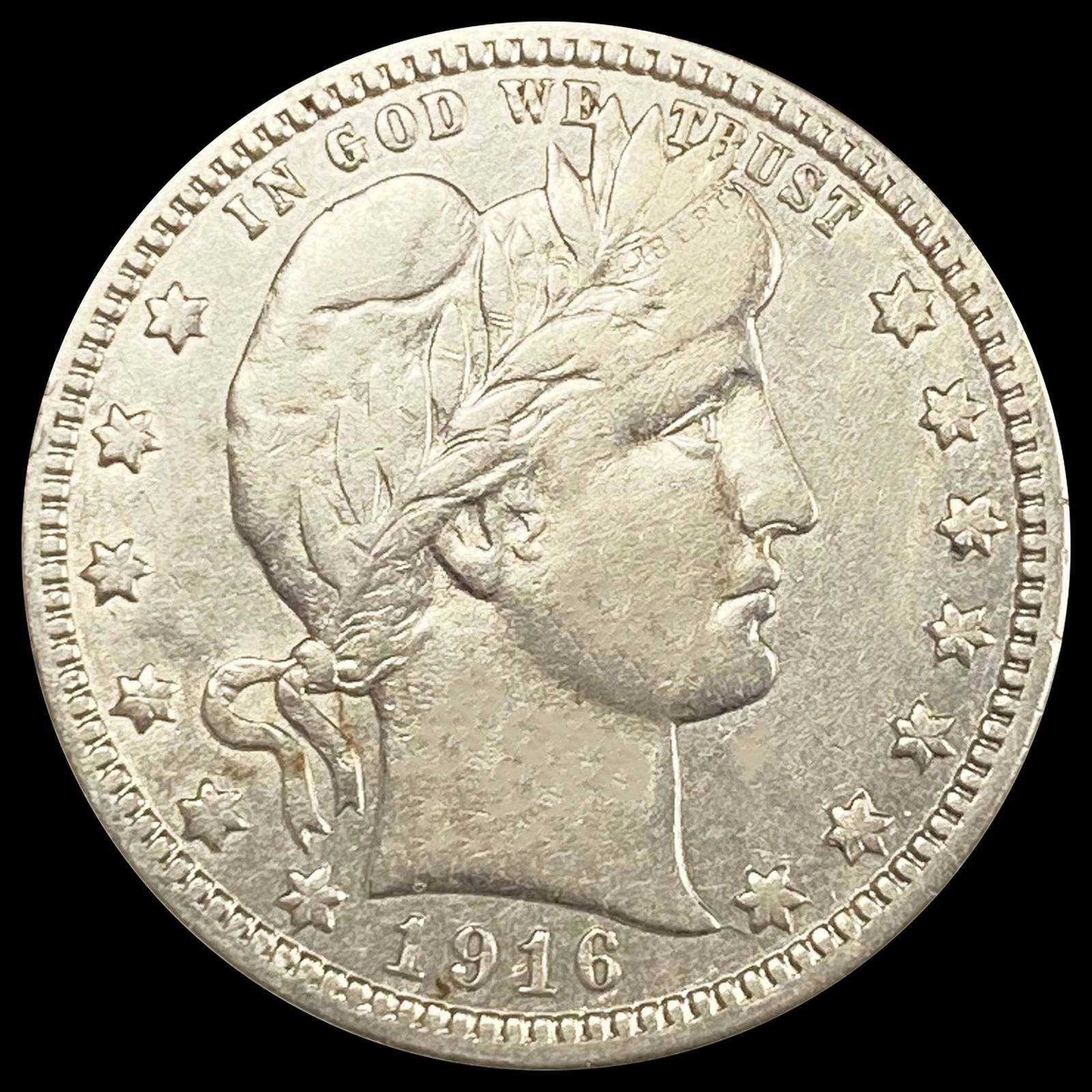 1916-D Barber Quarter NEARLY UNCIRCULATED (1 of 2)