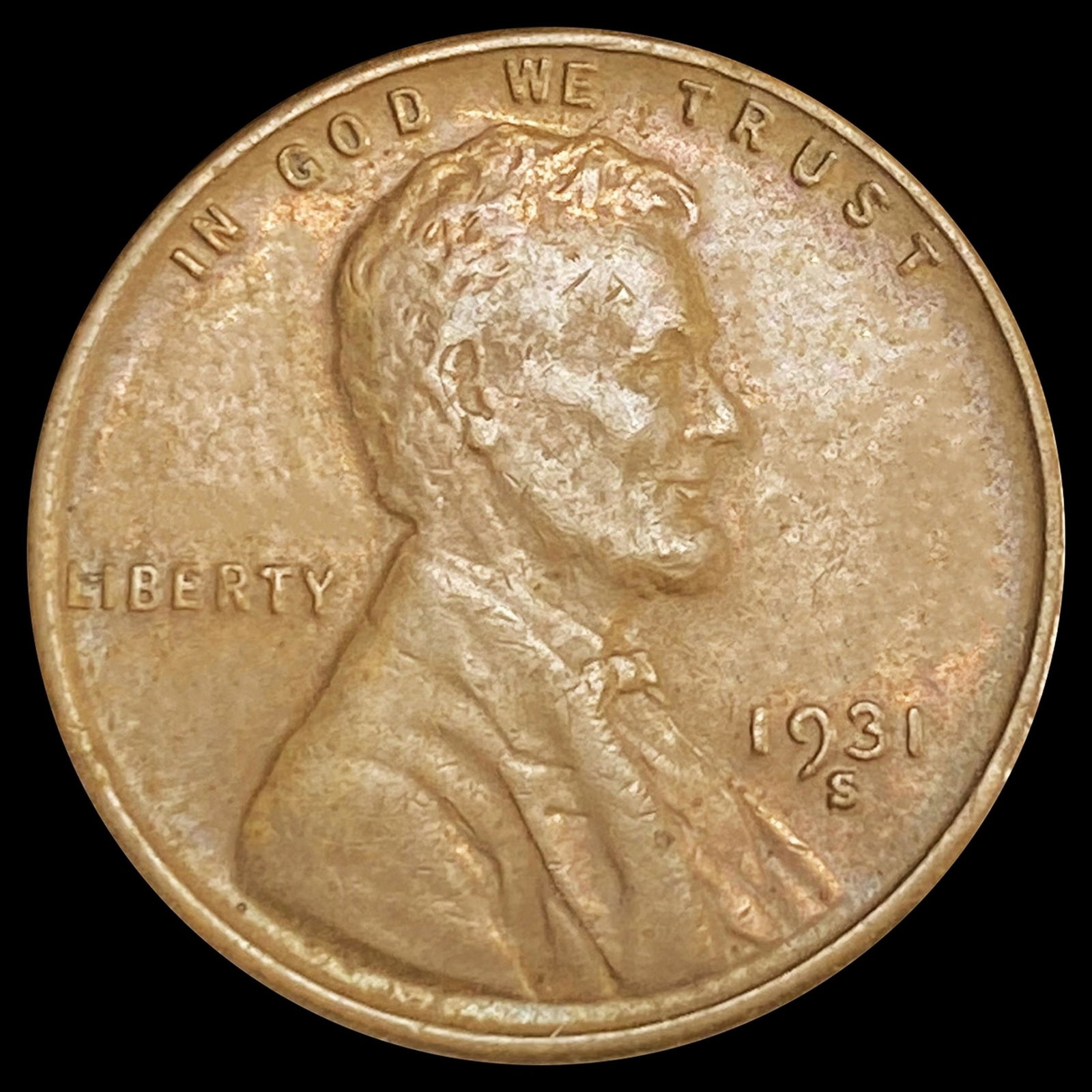 1931-S Wheat Cent CLOSELY UNCIRCULATED (1 of 2)