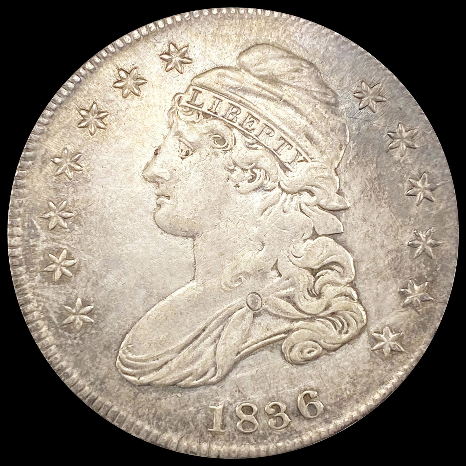 1836 Capped Bust Half Dollar LIGHTLY CIRCULATED (1 of 2)