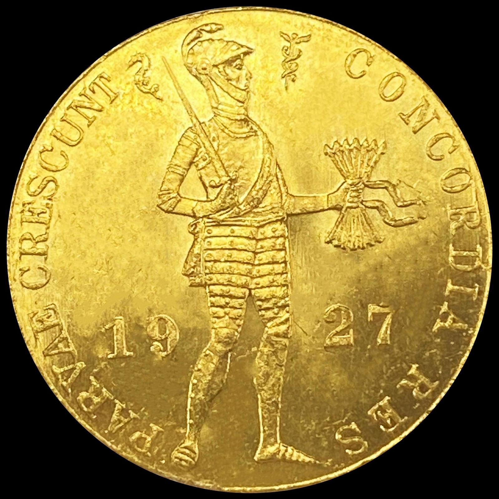 1927 Netherlands Gold 1 Ducat CHOICE BU (1 of 2)