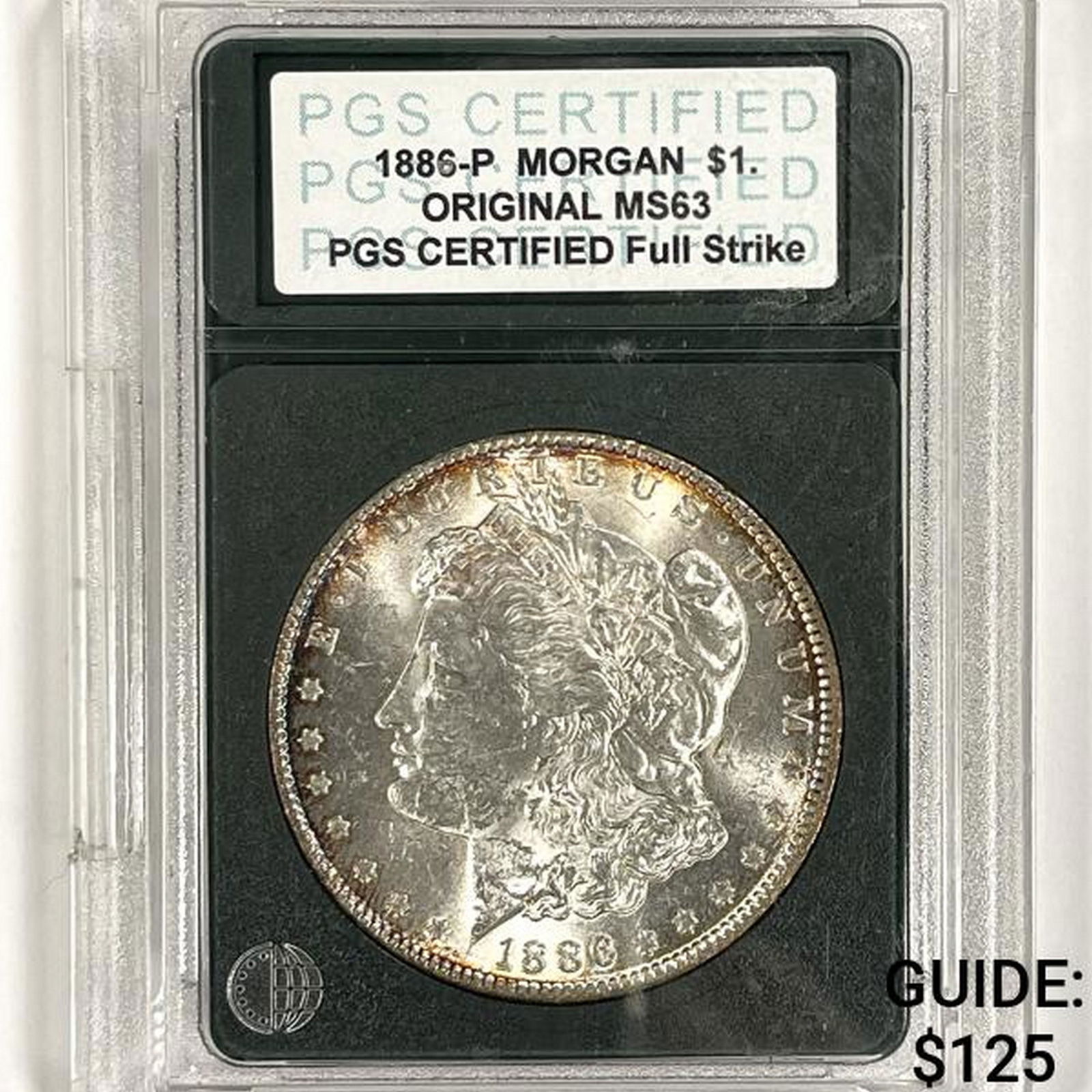 1886-P Morgan Silver Dollar PGS-MS63 (1 of 2)