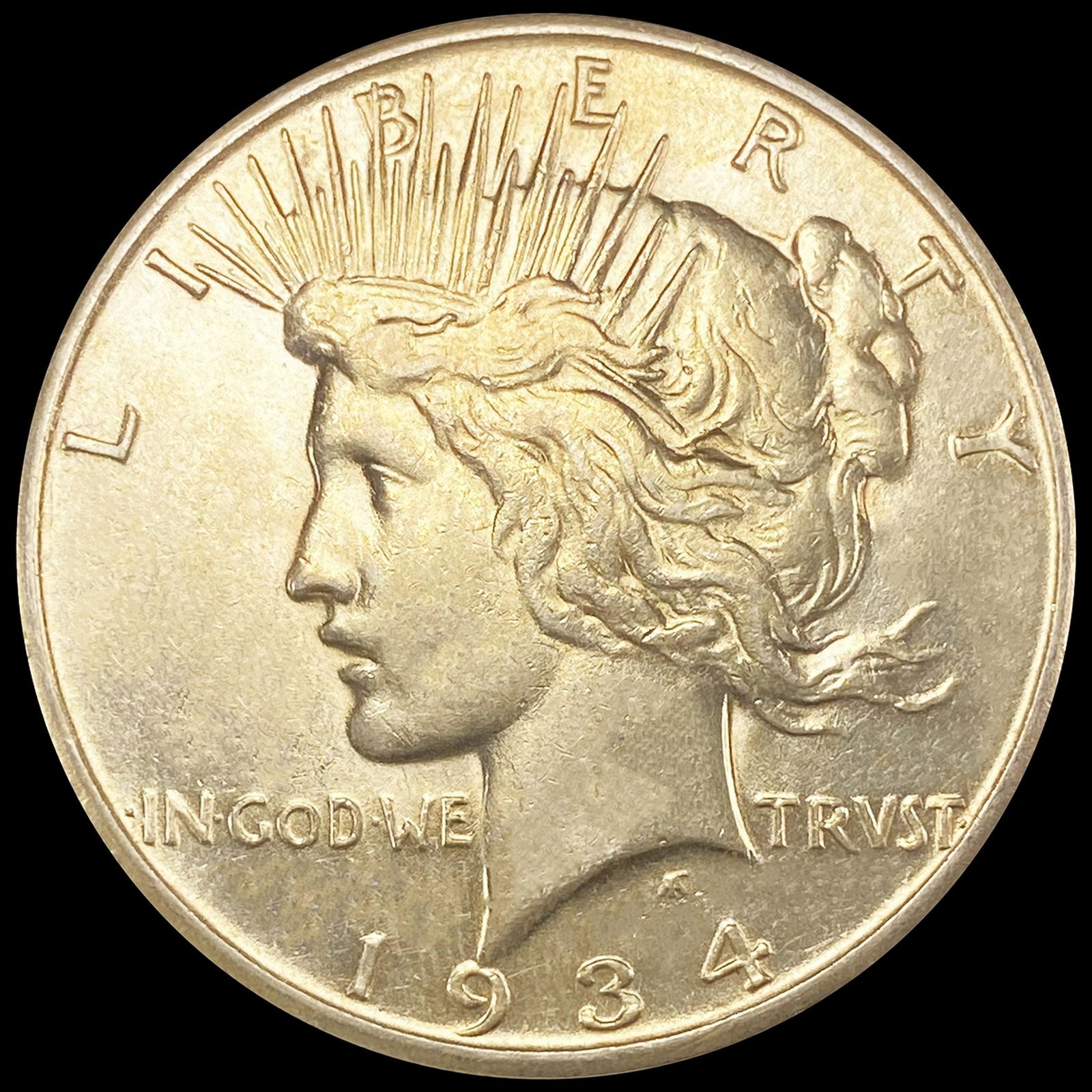1934-S Silver Peace Dollar CLOSELY UNCIRCULATED (1 of 2)