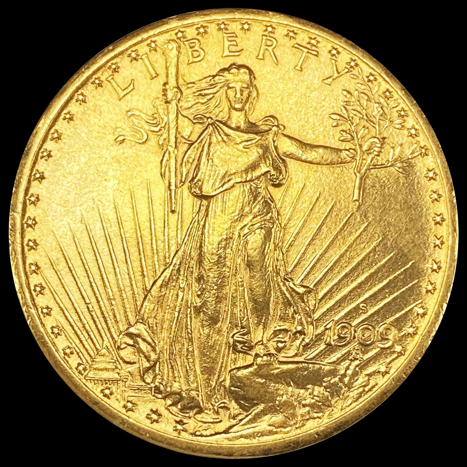 1909-S $20 Gold Double Eagle UNCIRCULATED (1 of 2)