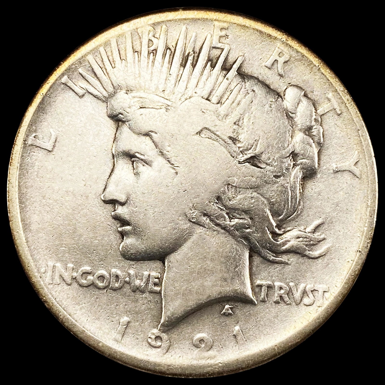1921 Silver Peace Dollar NICELY CIRCULATED (1 of 2)