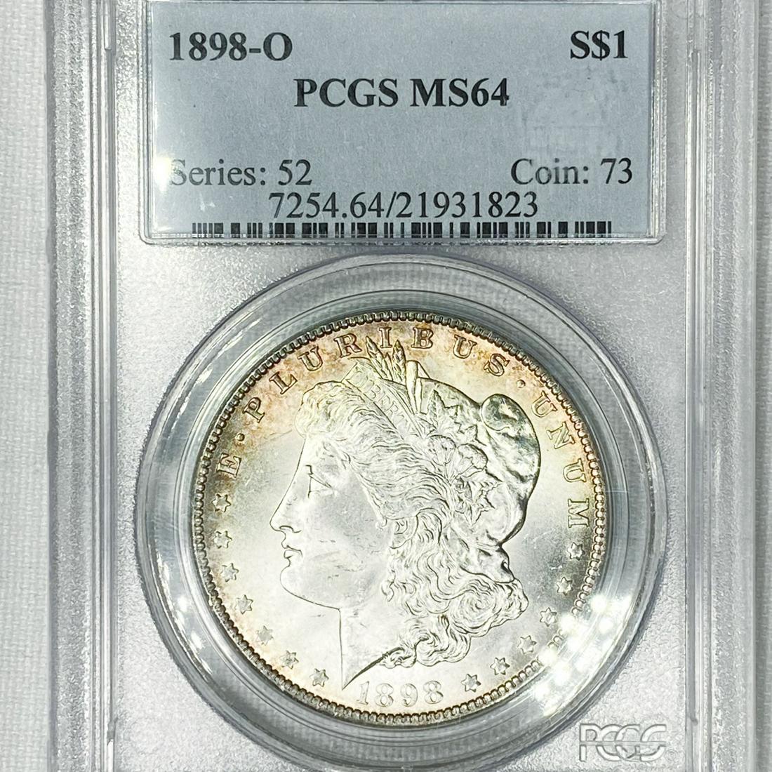 1898-O Morgan Silver Dollar PCGS-MS64 (1 of 2)