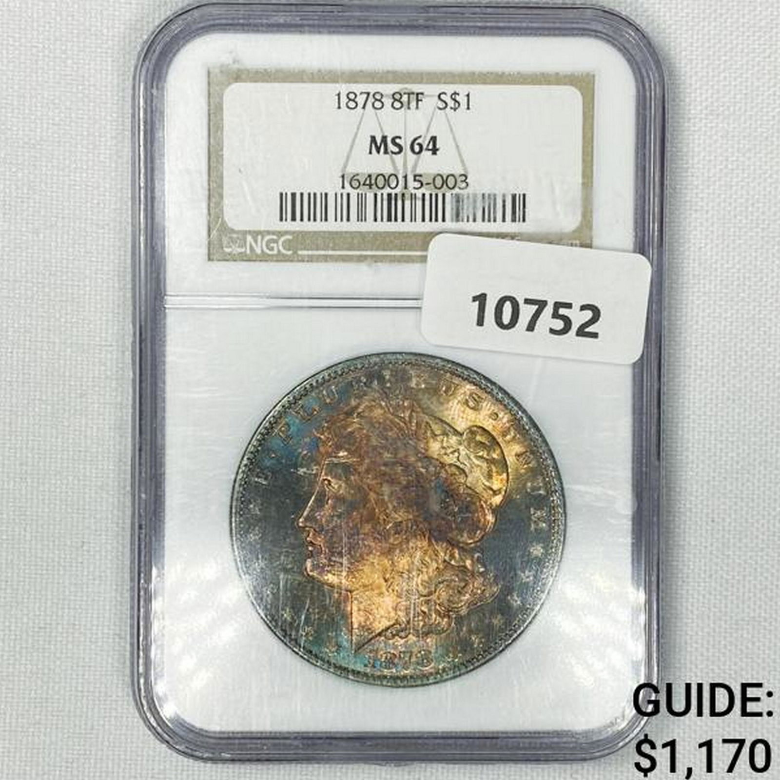 1878 8TF Morgan Silver Dollar NGC-MS64 (1 of 2)