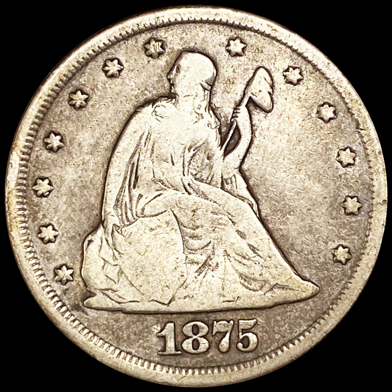 1875-CC Twenty Cent Piece LIGHTLY CIRCULATED (1 of 2)