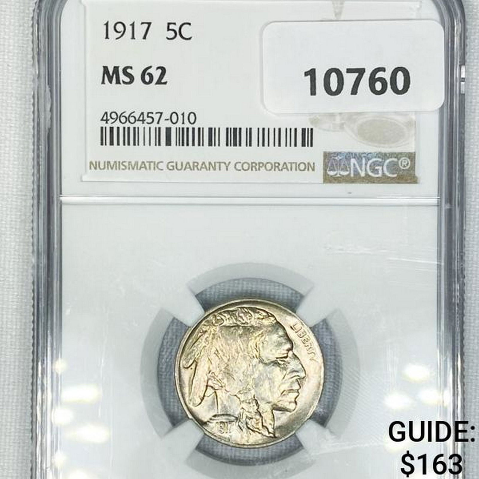 1917 Buffalo Nickel NGC-MS62 (1 of 2)