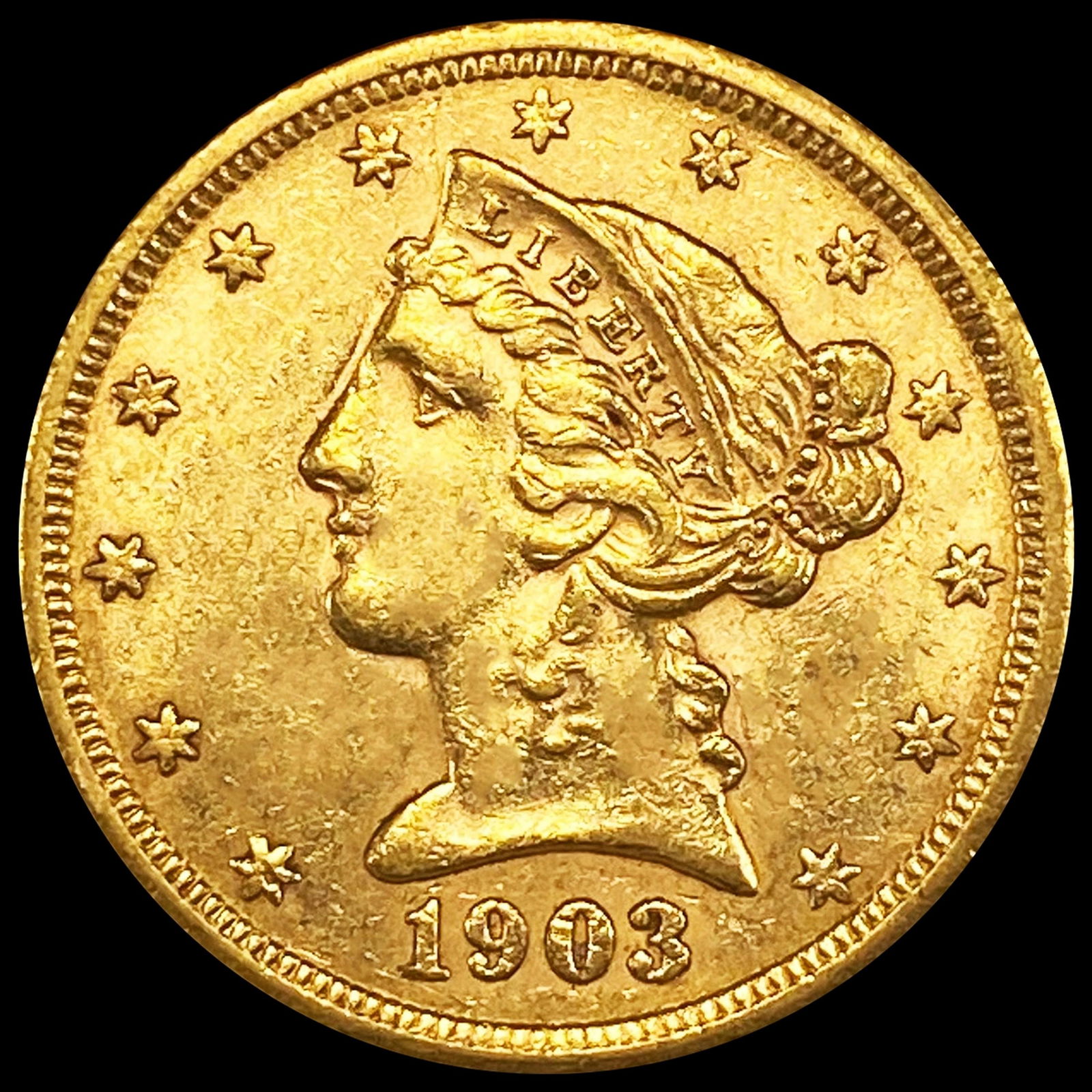 1903-S $5 Gold Half Eagle UNCIRCULATED (1 of 2)