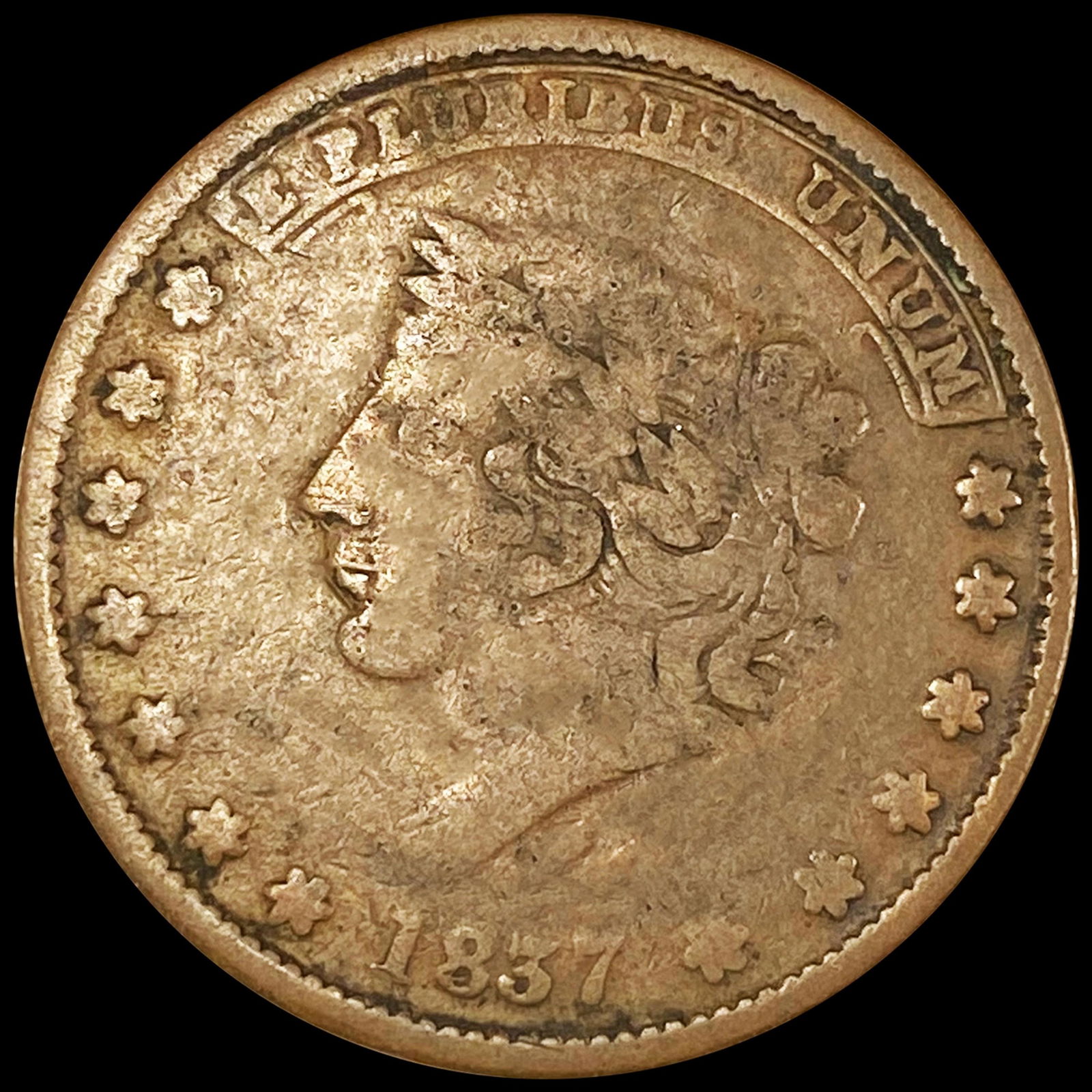 1837 Hard Times Token NICELY CIRCULATED (1 of 2)