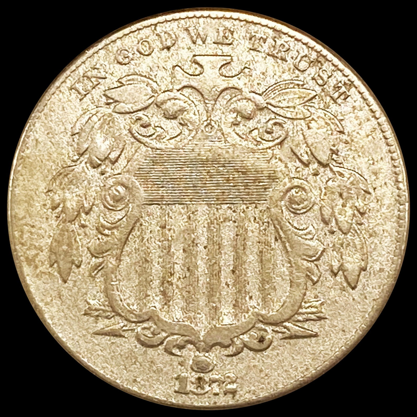 1872 Shield Nickel CLOSELY UNCIRCULATED (1 of 2)