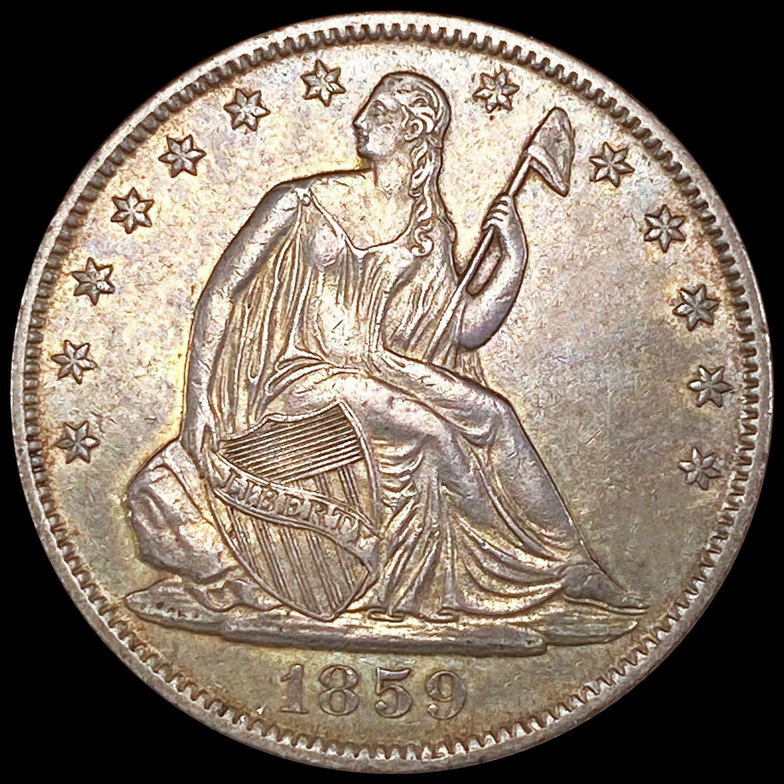 1859-O Seated Liberty Half Dollar UNCIRCULATED (1 of 2)
