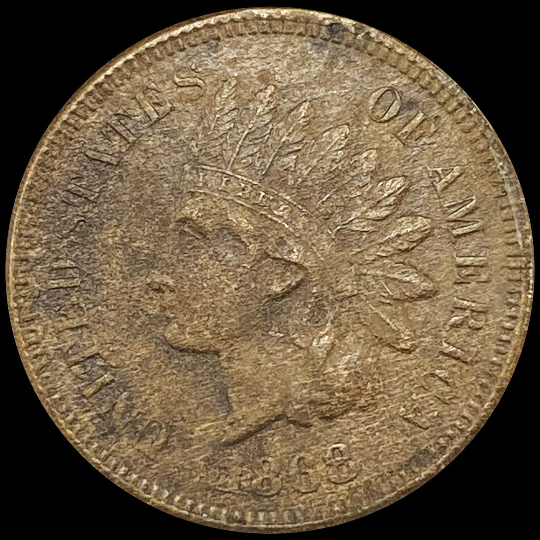 1868 Indian Head Cent ABOUT UNCIRCULATED (1 of 2)