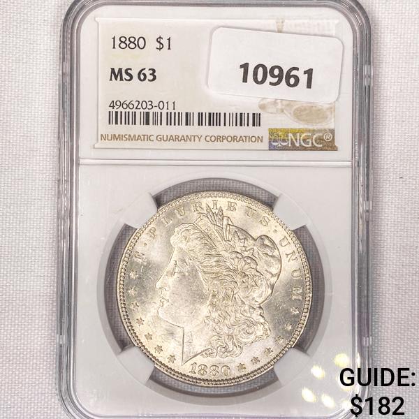 1880 Morgan Silver Dollar NGC-MS63 (1 of 2)