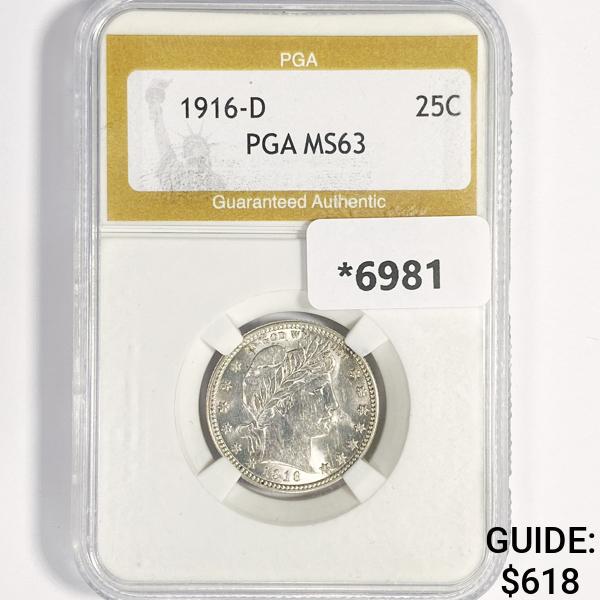 1916-D Barber Quarter PGA-MS63 (1 of 2)