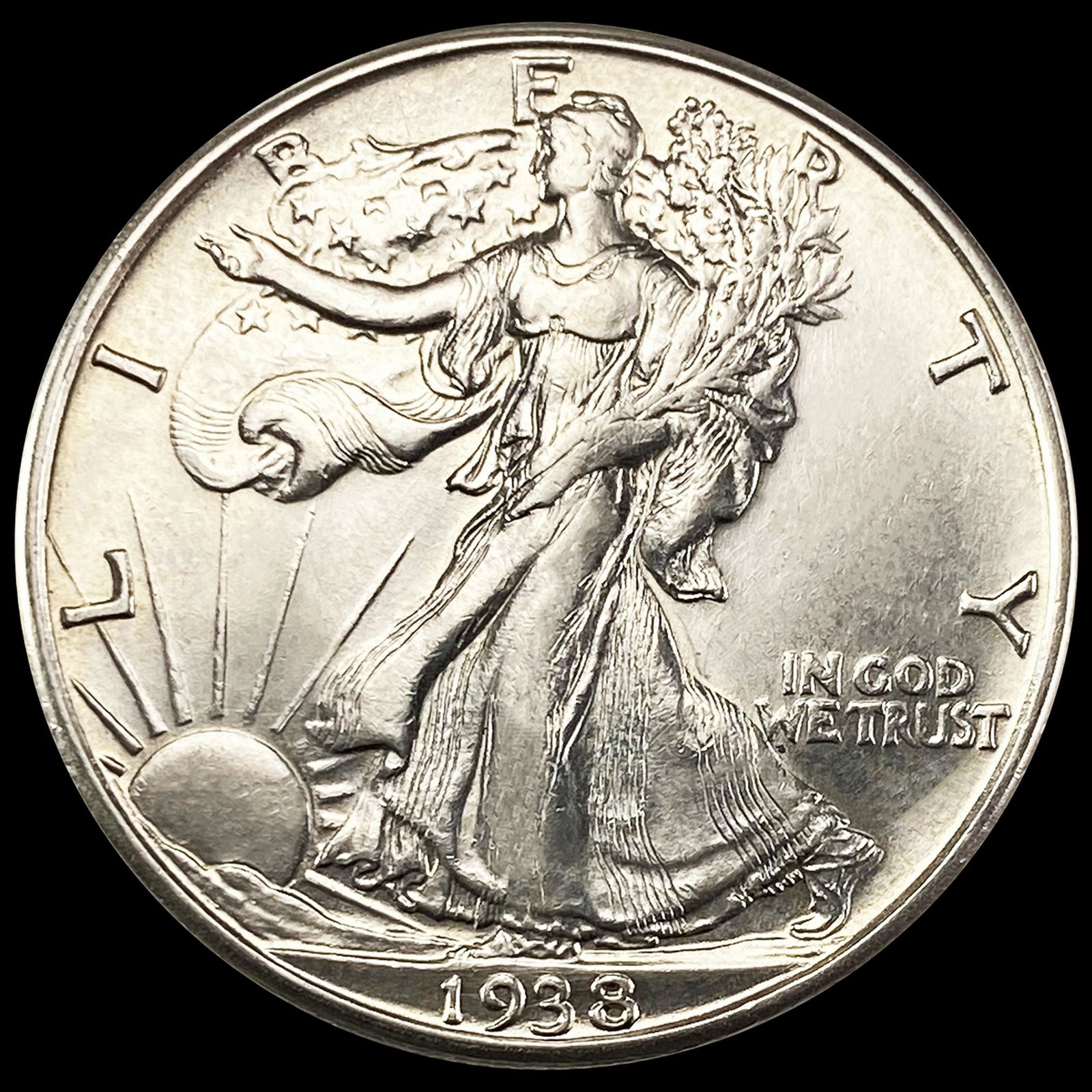 1938-D Walking Liberty Half Dollar UNCIRCULATED (1 of 2)