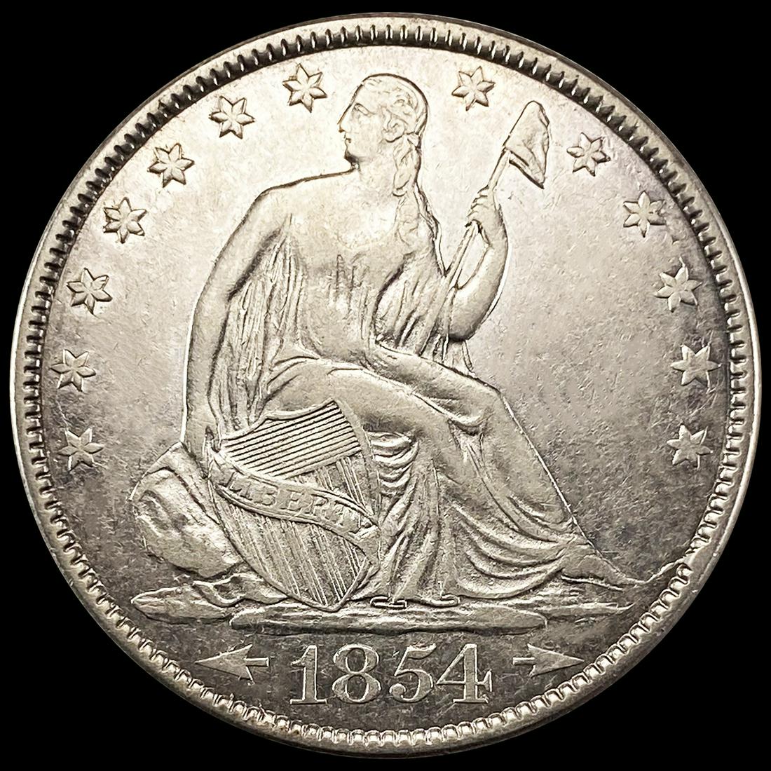 1854-O Arrows Seated Liberty Half Dollar (1 of 2)