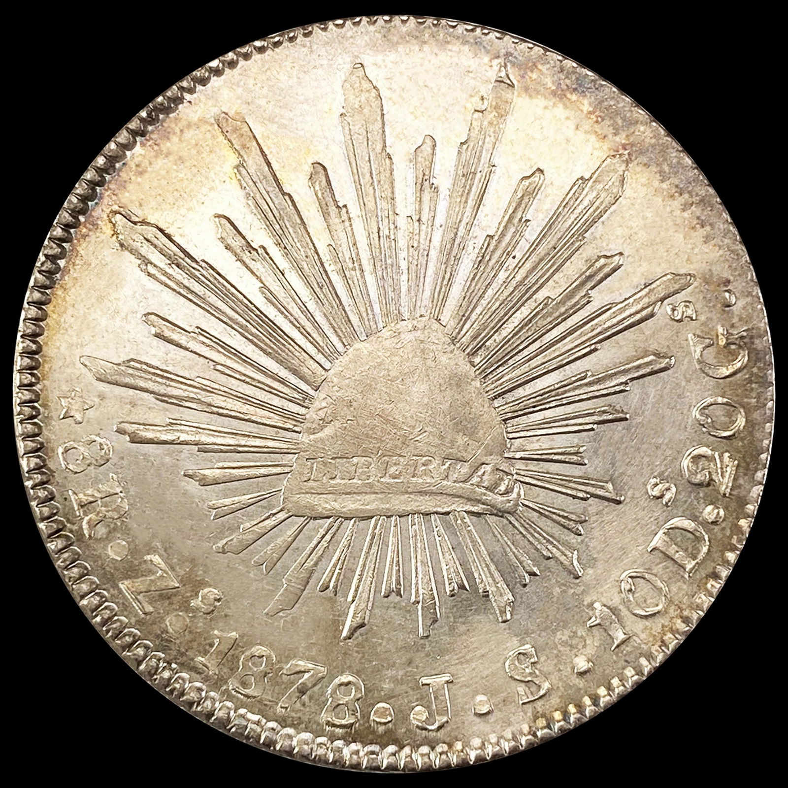 1878 Mexico 8 Reales CLOSELY UNCIRCULATED (1 of 2)