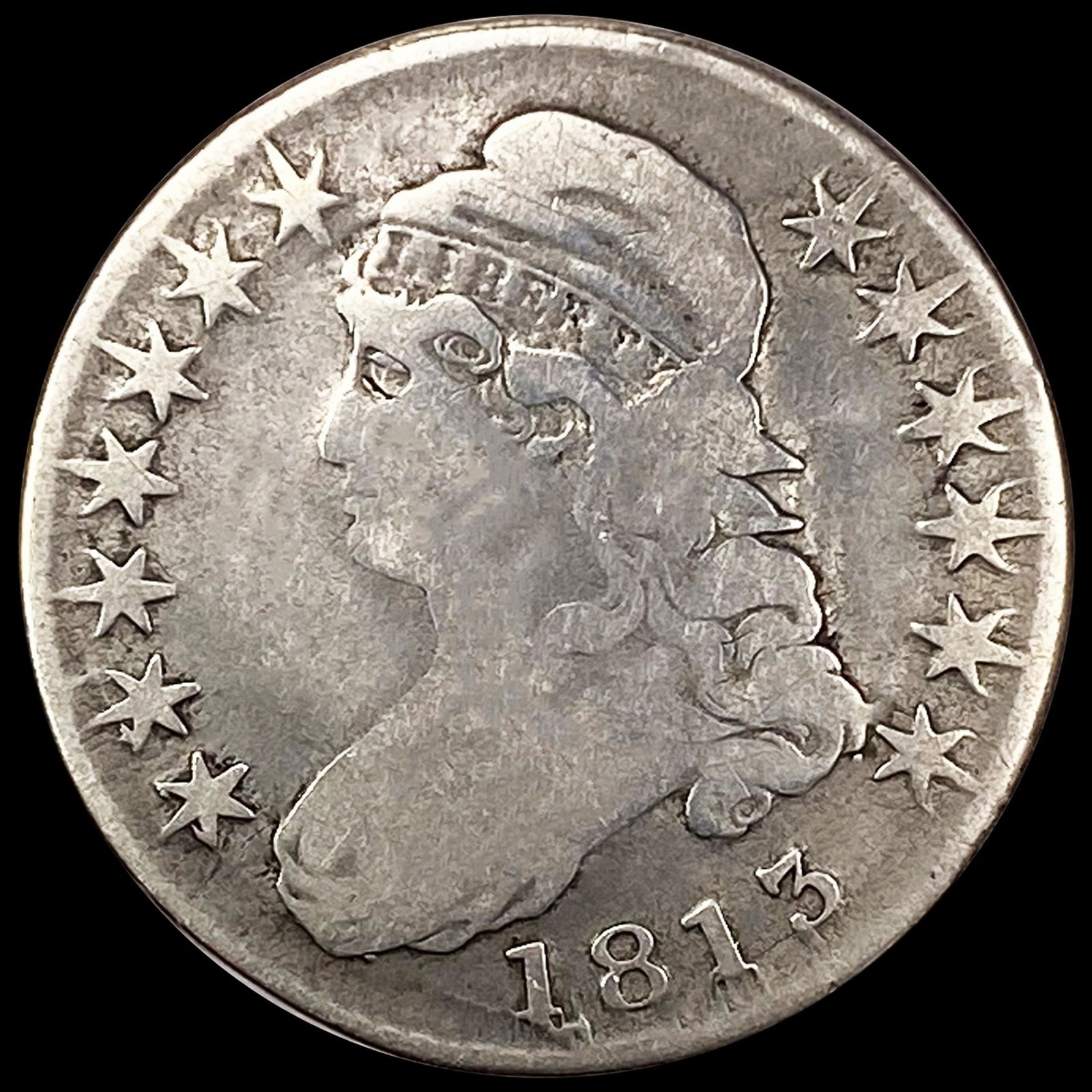 1813 Capped Bust Half Dollar NICELY CIRCULATED (1 of 2)