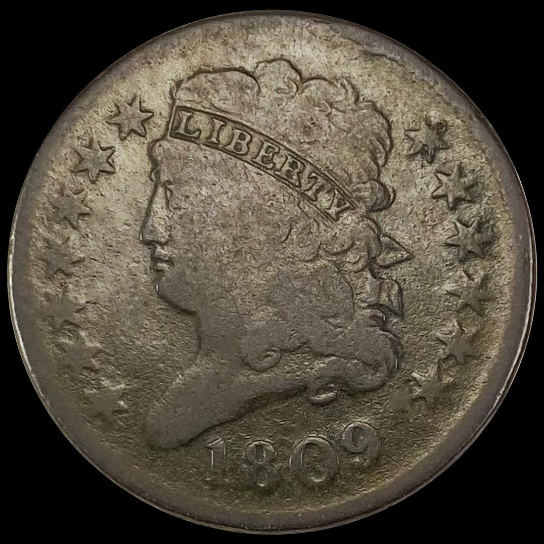 1809 Classic Head Half Cent NICELY CIRCULATED (1 of 2)