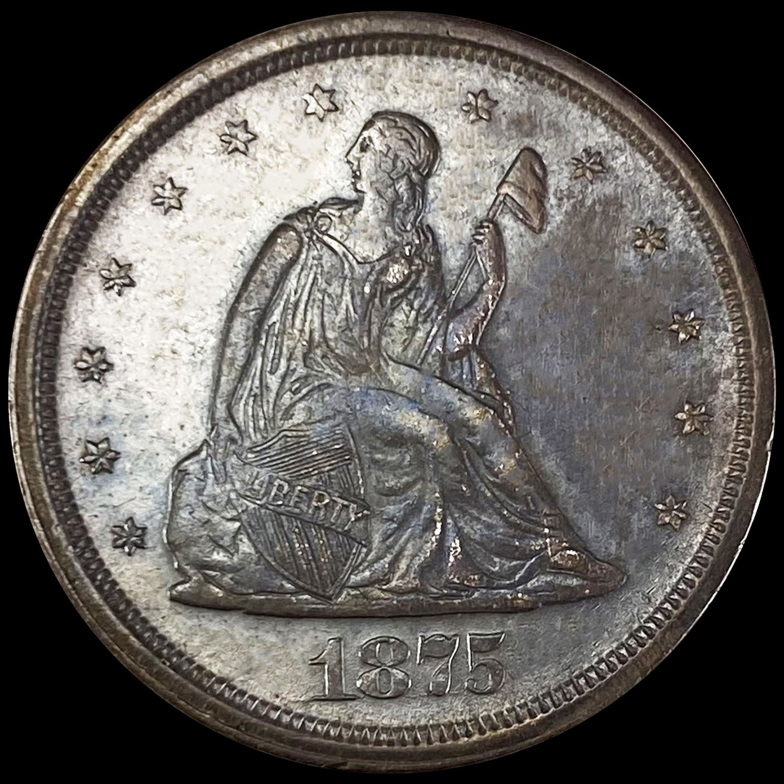 1875-S Twenty Cent Piece CLOSELY UNCIRCULATED (1 of 2)
