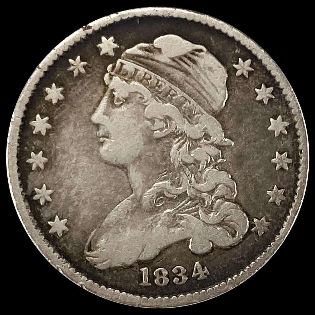 1834 Capped Bust Quarter LIGHTLY CIRCULATED (1 of 2)