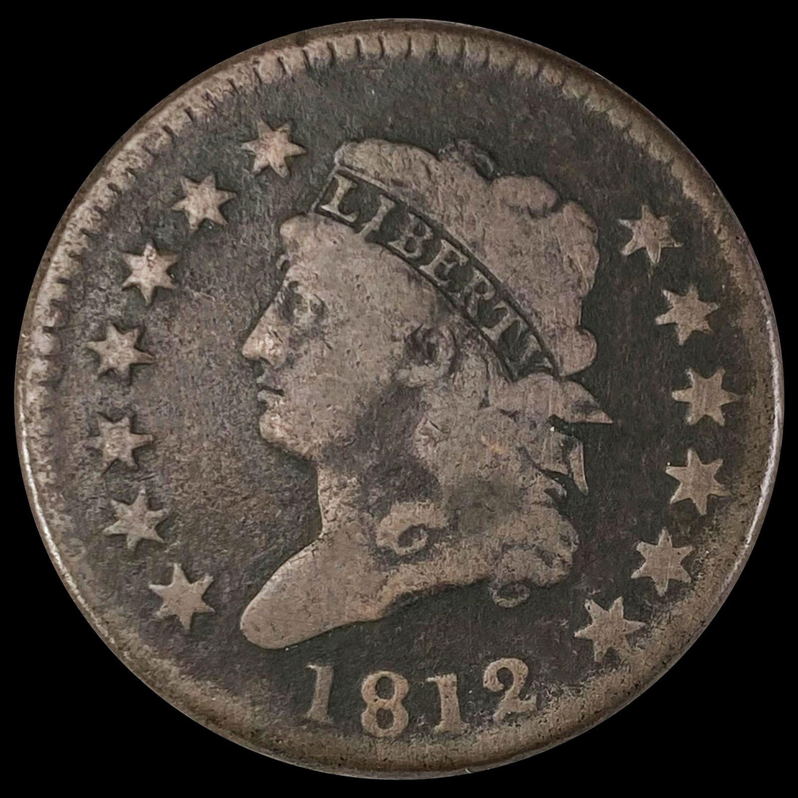 1812 Large Cent NICELY CIRCULATED (1 of 2)