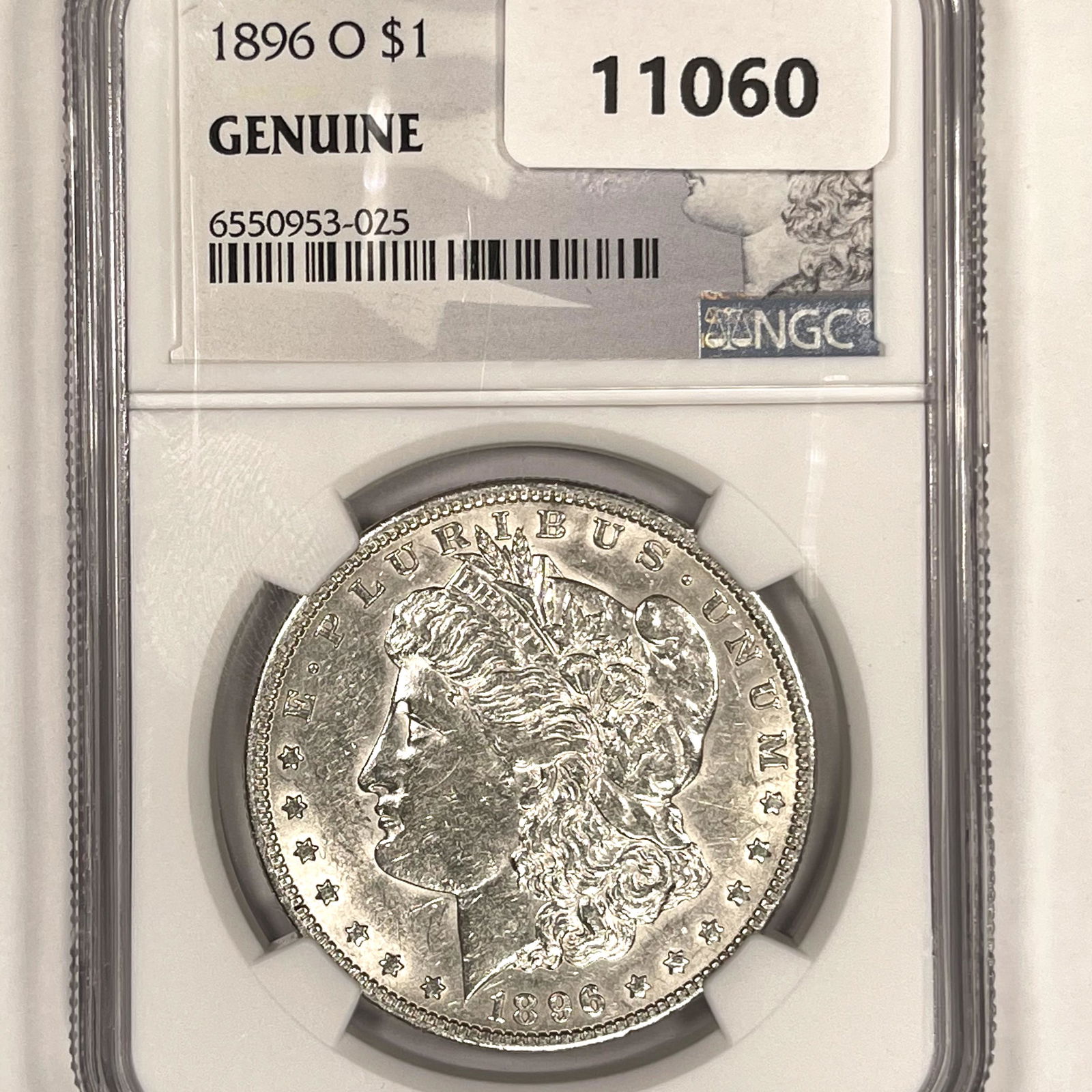 1896-O Morgan Silver Dollar NGC-MS60 (1 of 2)