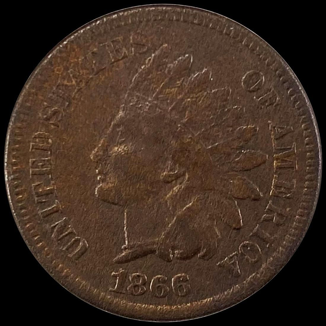 1866 Indian Head Cent CLOSELY UNCIRCULATED (1 of 2)
