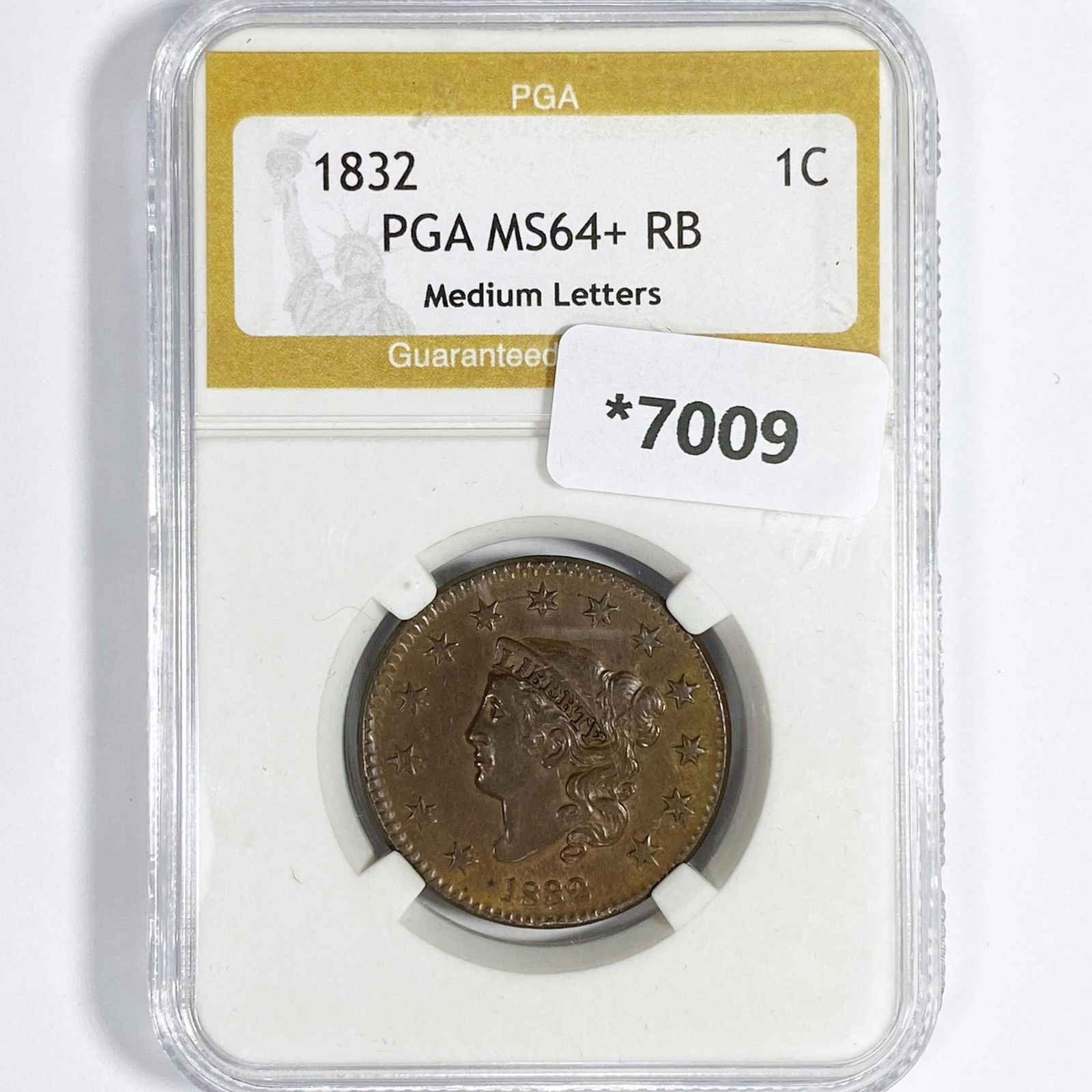 1832 Med Letters Coronet Head Large Cent (1 of 2)