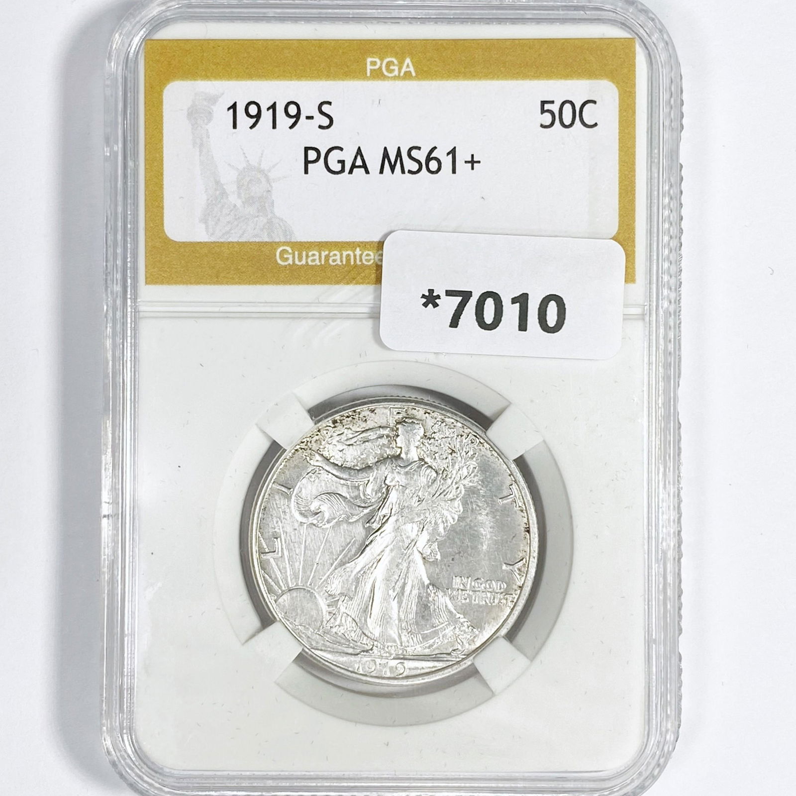 1919-S Walking Liberty Half Dollar PGA-MS61+ (1 of 2)