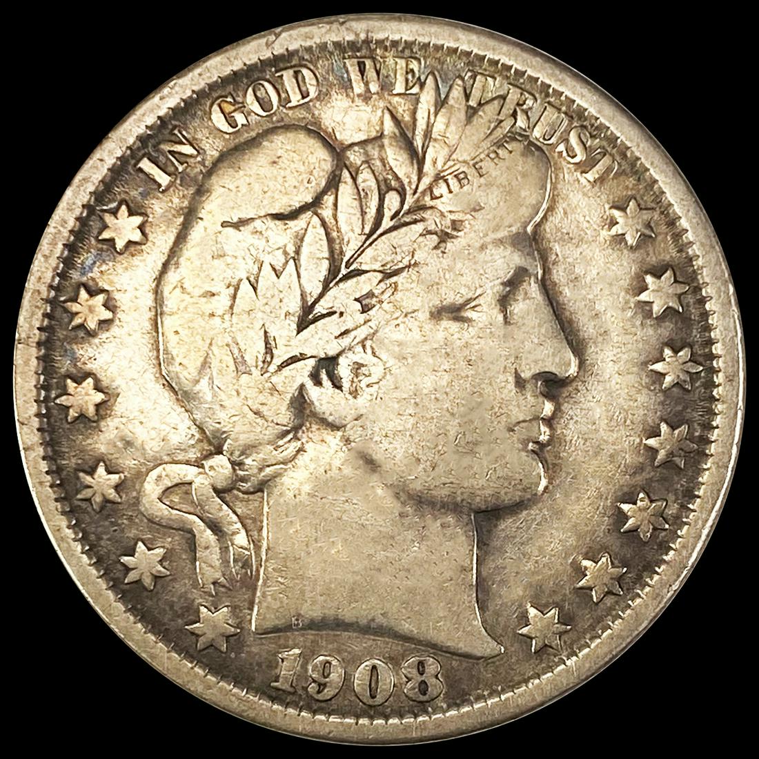 1908-O Barber Half Dollar NICELY CIRCULATED (1 of 2)
