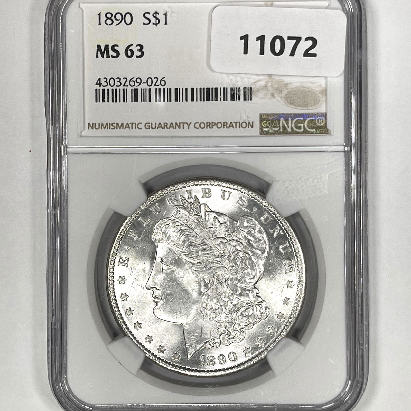 1890 Morgan Silver Dollar NGC-MS63 (1 of 2)