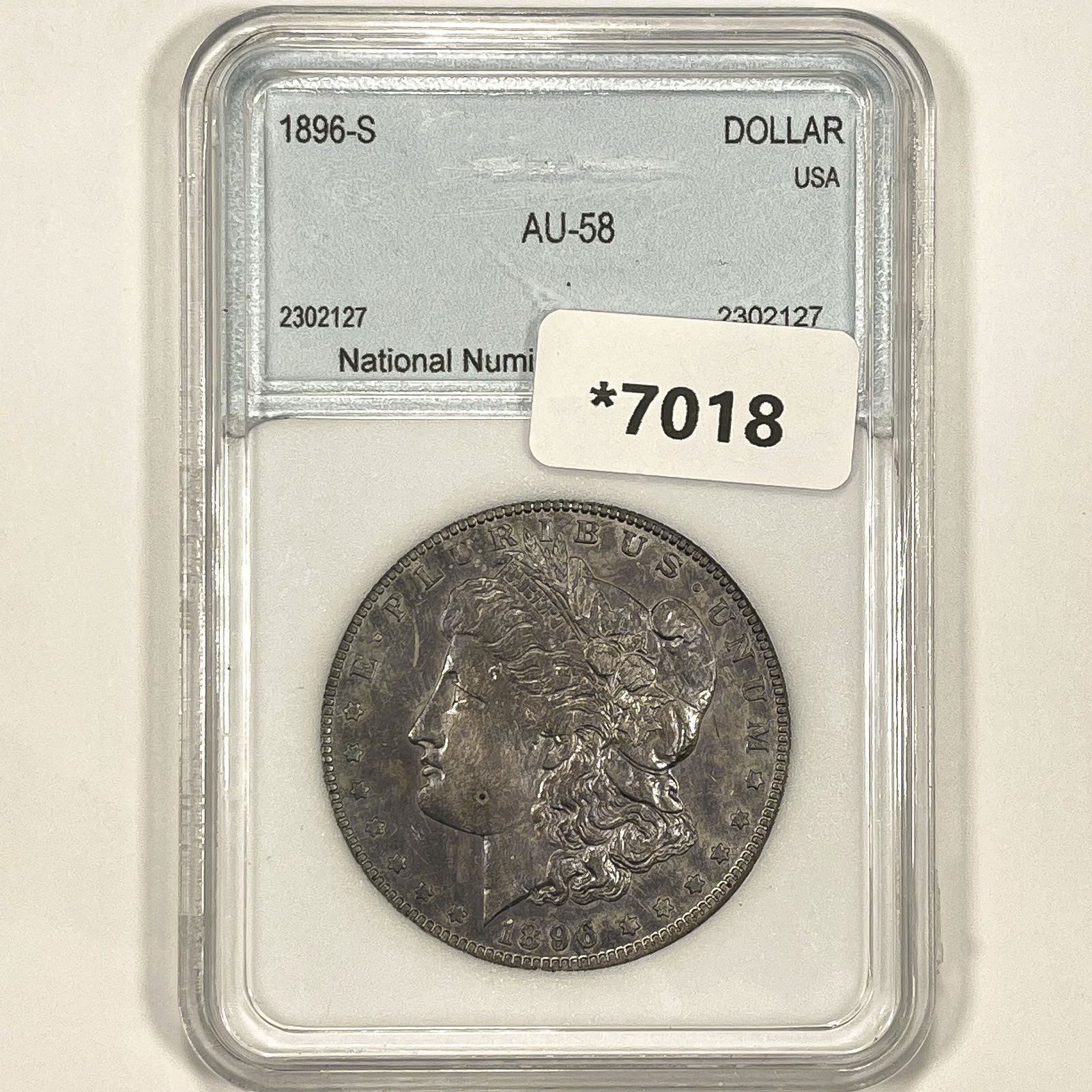 1896-S Morgan Silver Dollar NNC-AU58 (1 of 2)