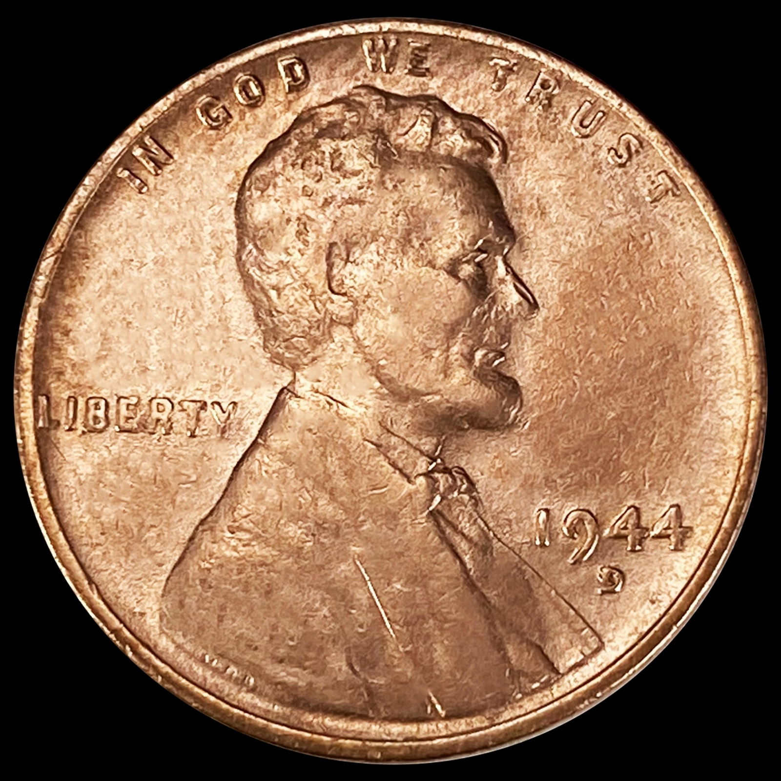 1944-D RD Wheat Cent CLOSELY UNCIRCULATED (1 of 2)