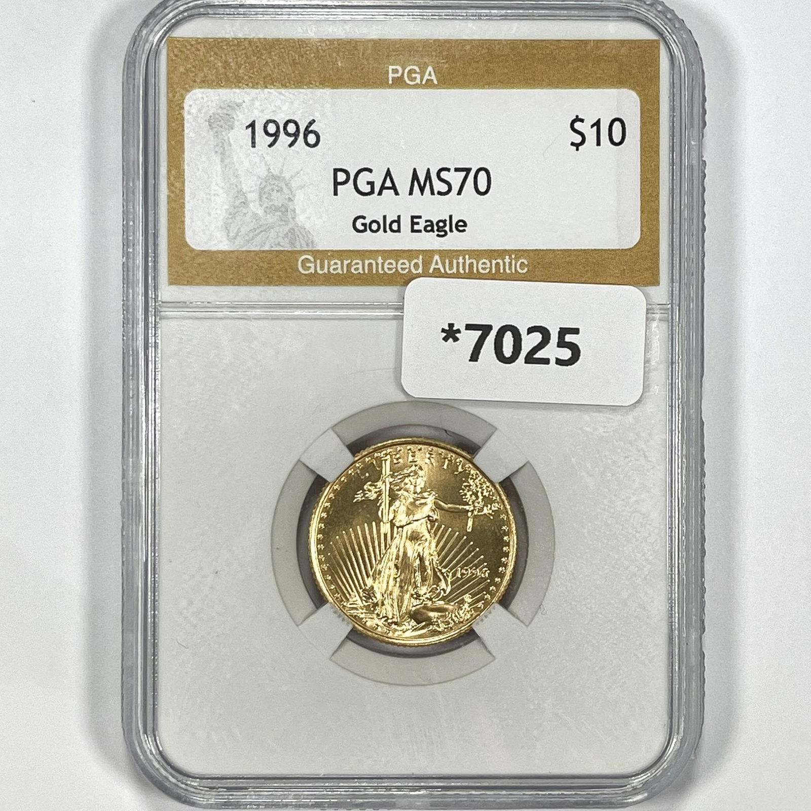 1996 $10 1/4oz American Gold Eagle PGA-MS70 (1 of 2)