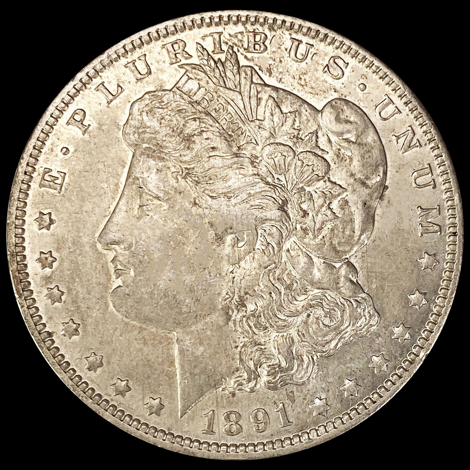 1891-O Morgan Silver Dollar NEARLY UNCIRCULATED (1 of 2)