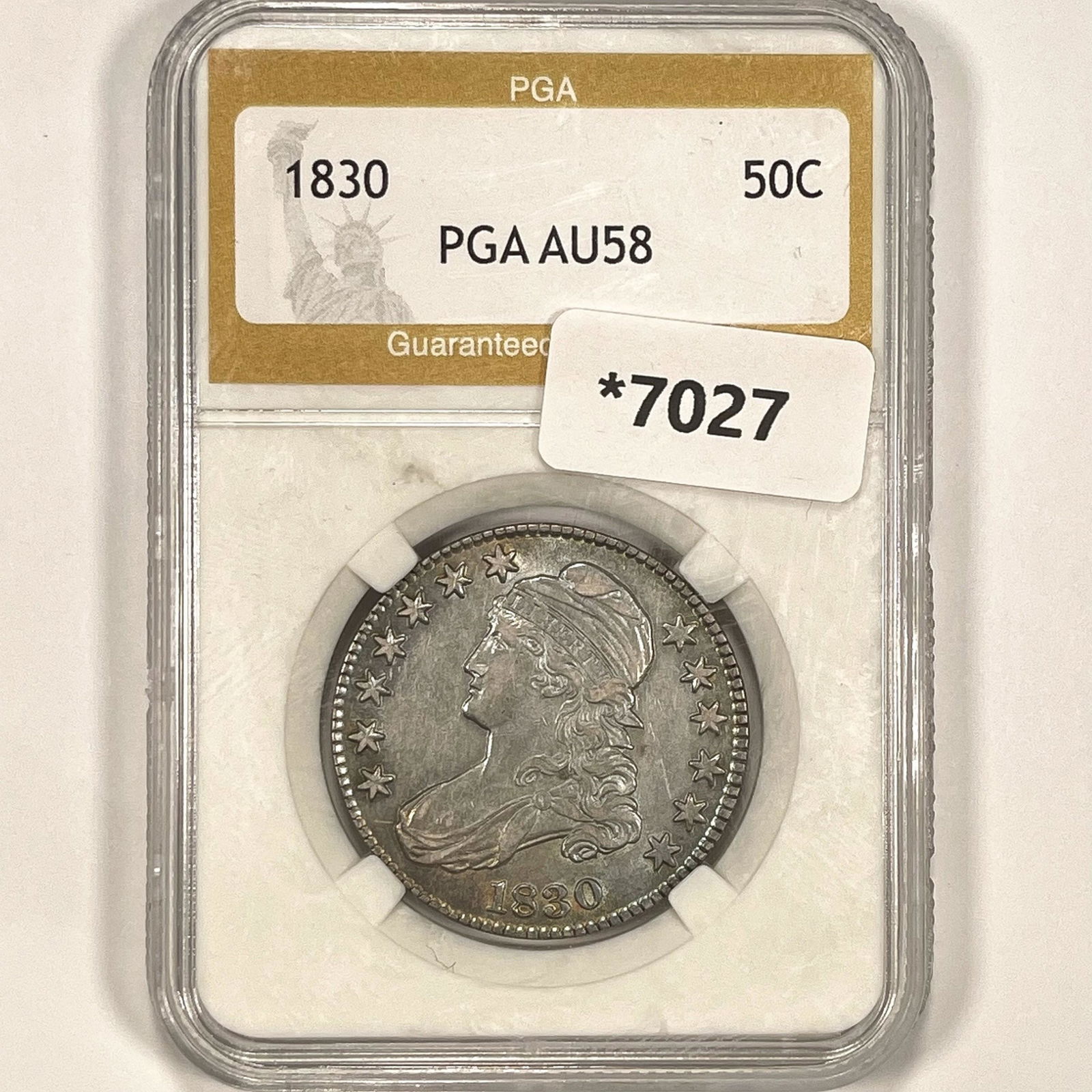 1830 Capped Bust Half Dollar PGA-AU58 (1 of 2)