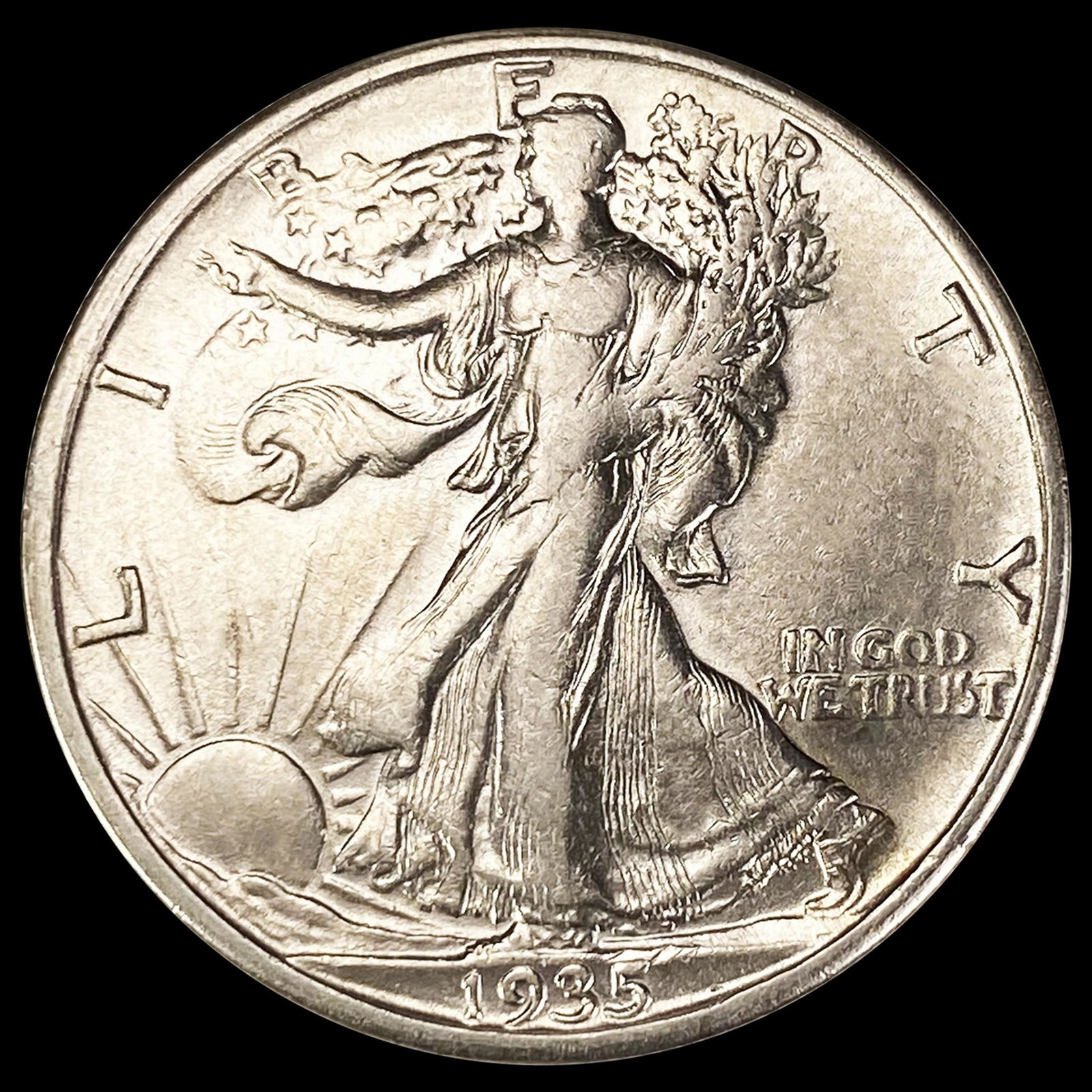 1935-D Walking Liberty Half Dollar CLOSELY (1 of 2)