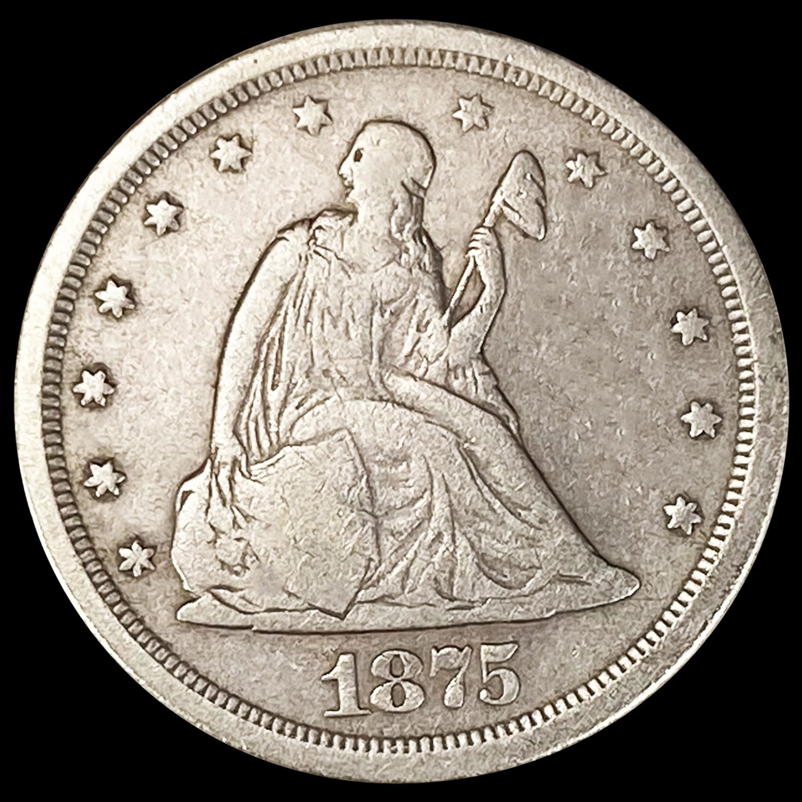 1875-S Twenty Cent Piece NICELY CIRCULATED (1 of 2)