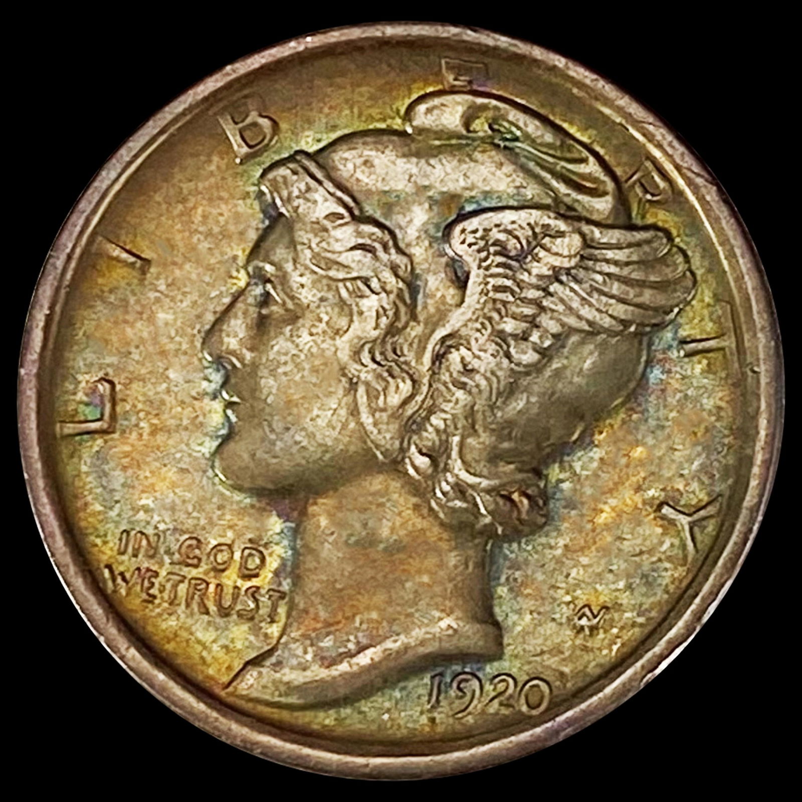 1920-S Mercury Dime CLOSELY UNCIRCULATED (1 of 2)