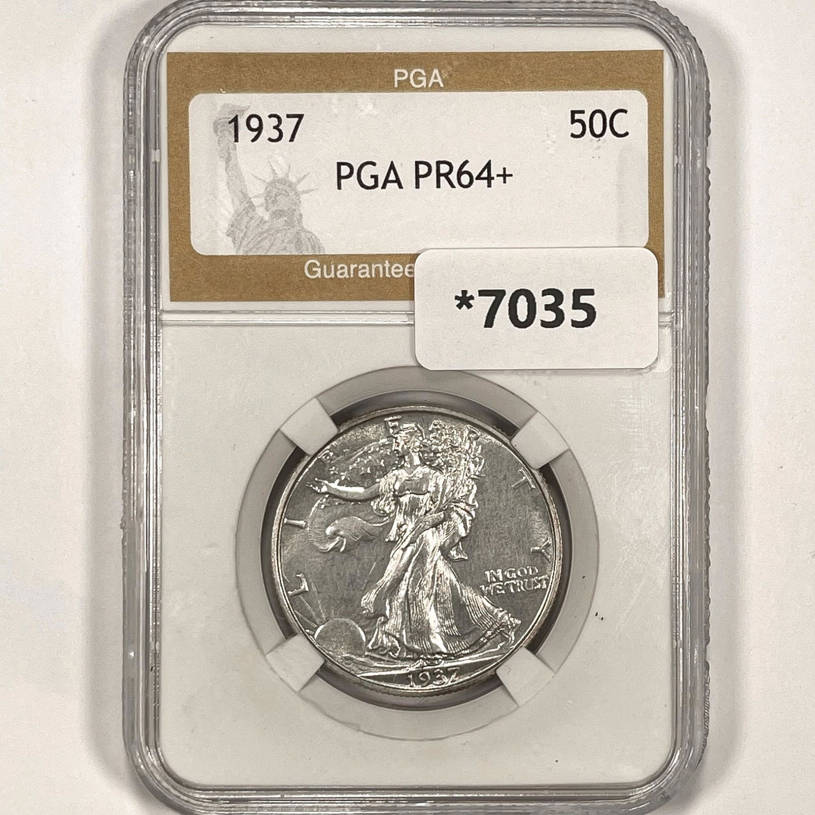 1937 Walking Liberty Half Dollar PGA-PR64+ (1 of 2)
