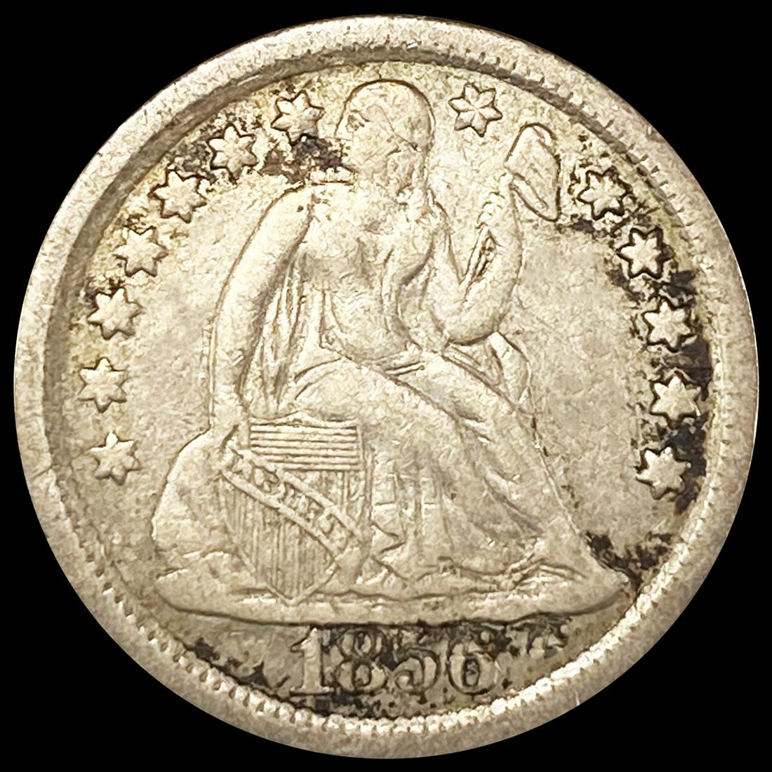1856 Seated Liberty Dime ABOUT UNCIRCULATED (1 of 2)