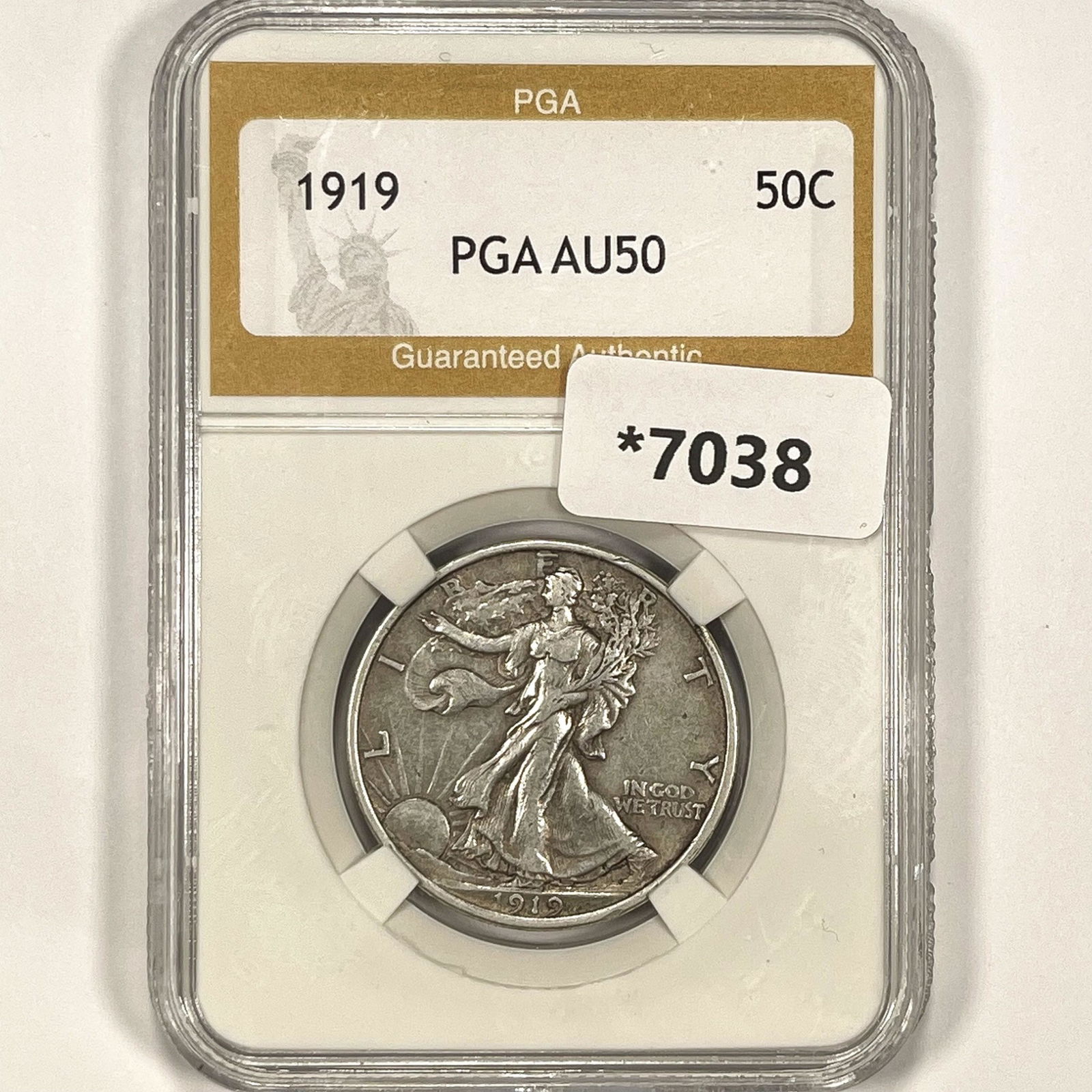 1919 Walking Liberty Half Dollar PGA-AU50 (1 of 2)