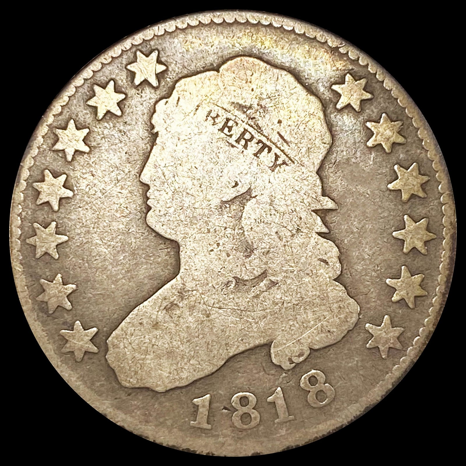 1818 Capped Bust Quarter NICELY CIRCULATED (1 of 2)