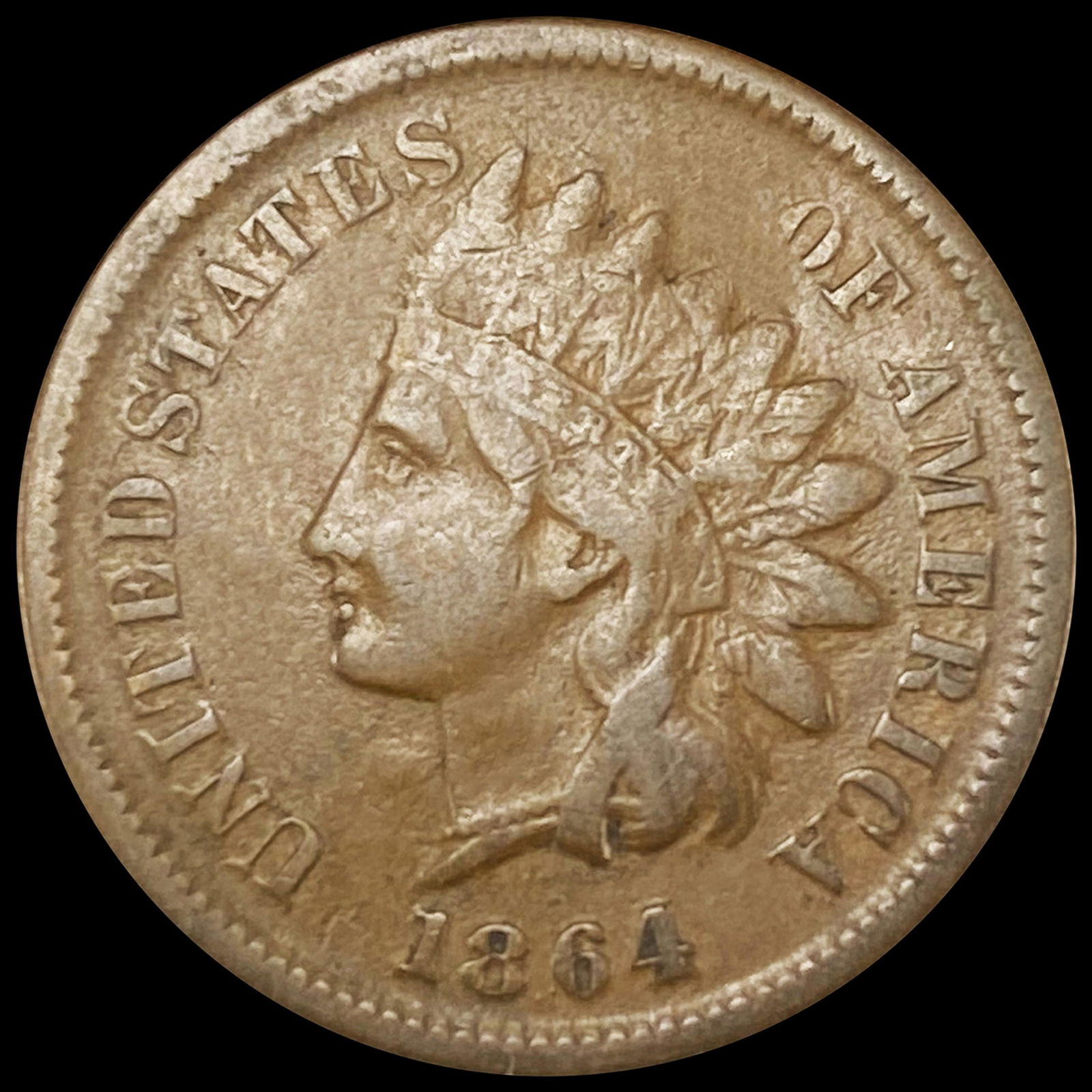 1864 Indian Head Cent CLOSELY UNCIRCULATED (1 of 2)