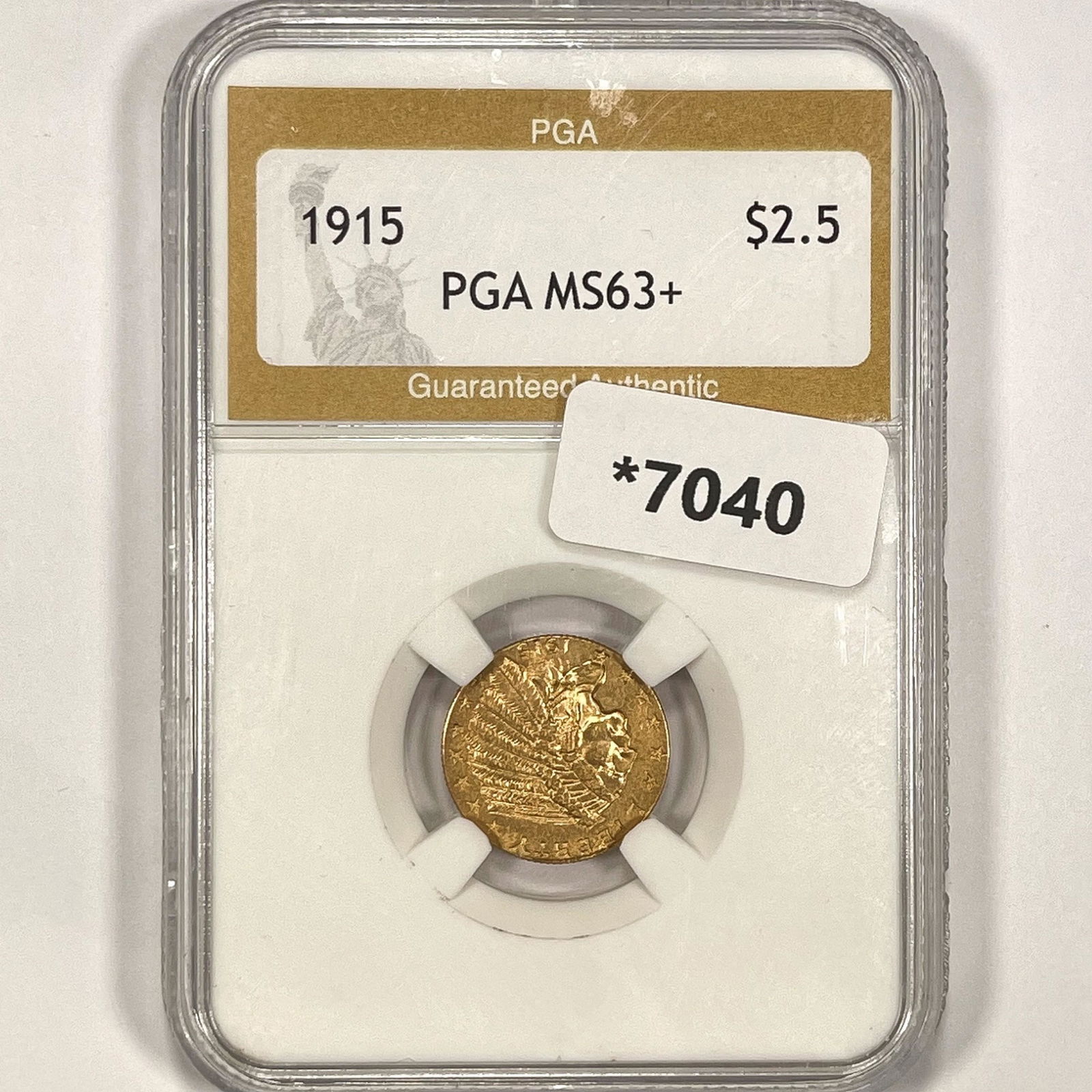 1915 $2.50 Gold Quarter Eagle PGA-MS63+ (1 of 2)