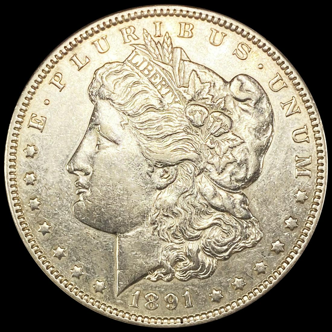 1891-CC Morgan Silver Dollar NEARLY UNCIRCULATED (1 of 2)