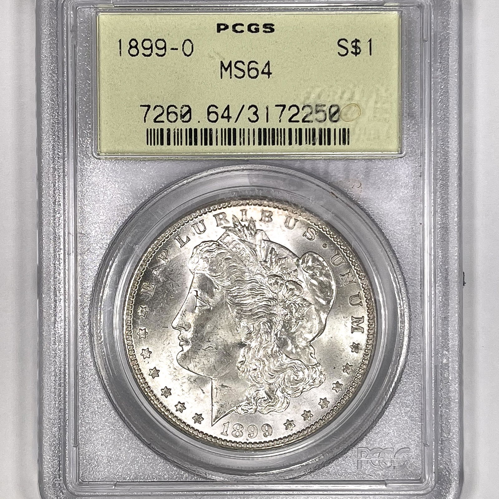 1899-O Morgan Silver Dollar PCGS-MS64 (1 of 2)